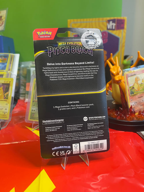 Pokemon Mega Evolution Pitch Black Booster Pack w/1 promo card and 1 Pokemon coin